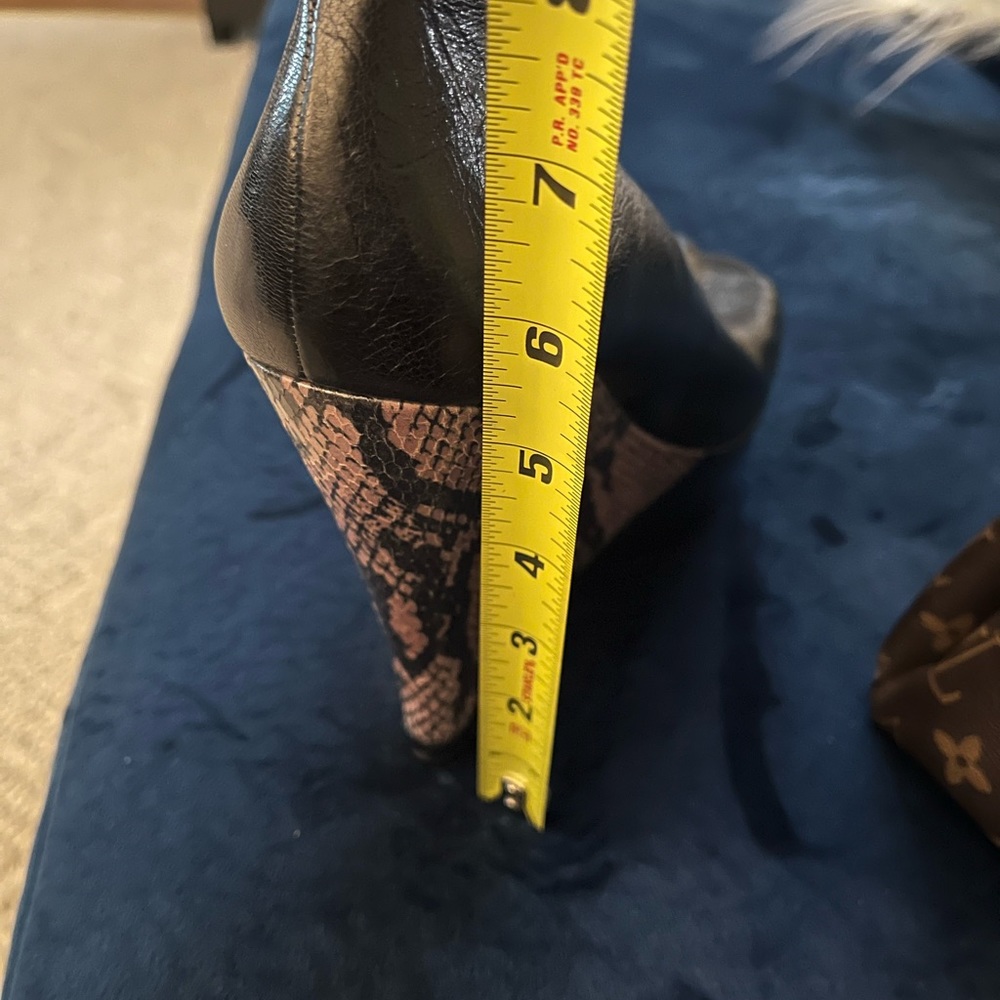 Snakeskin Platform Wedges